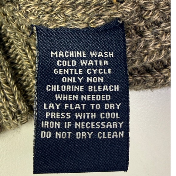 Polo Jeans Co Ralph Lauren Mens XXL Ribbed Mock Neck Button Sweater Olive Green - Picture 5 of 8